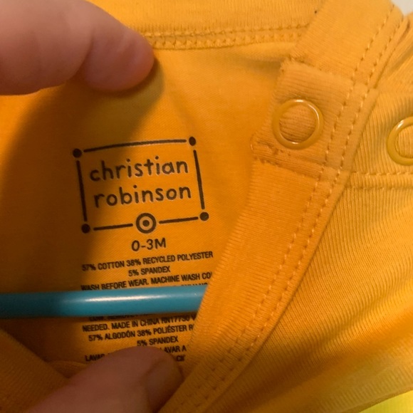 NWT christian robinson Onesie Sz 0-3 Mo - Picture 3 of 4
